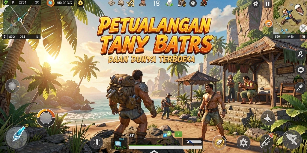 Tampilan gameplay <strong>2757</strong> yang menampilkan dunia terbuka yang luas.