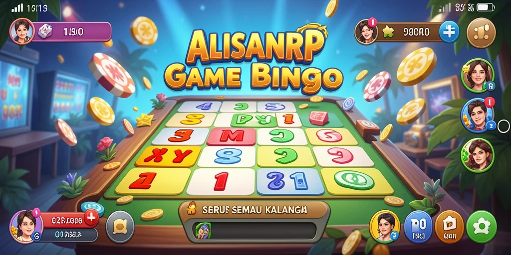 Gameplay seru ALISANRP dalam permainan Bingo.