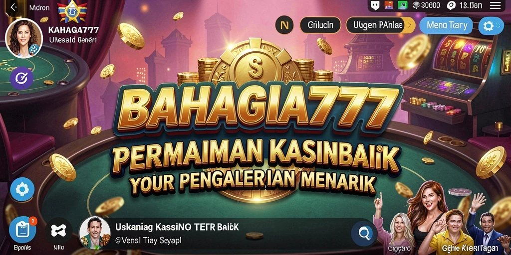Tampilan permainan yang menarik dan mendebarkan dalam BAHAGIA777.