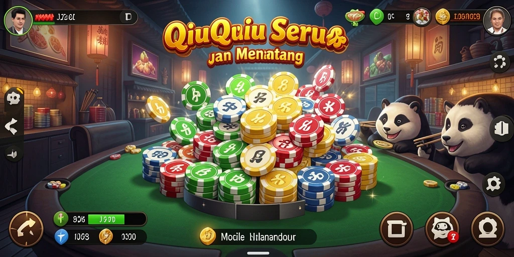 Screenshot gameplay QiuQiu yang mendebarkan di JJ62.