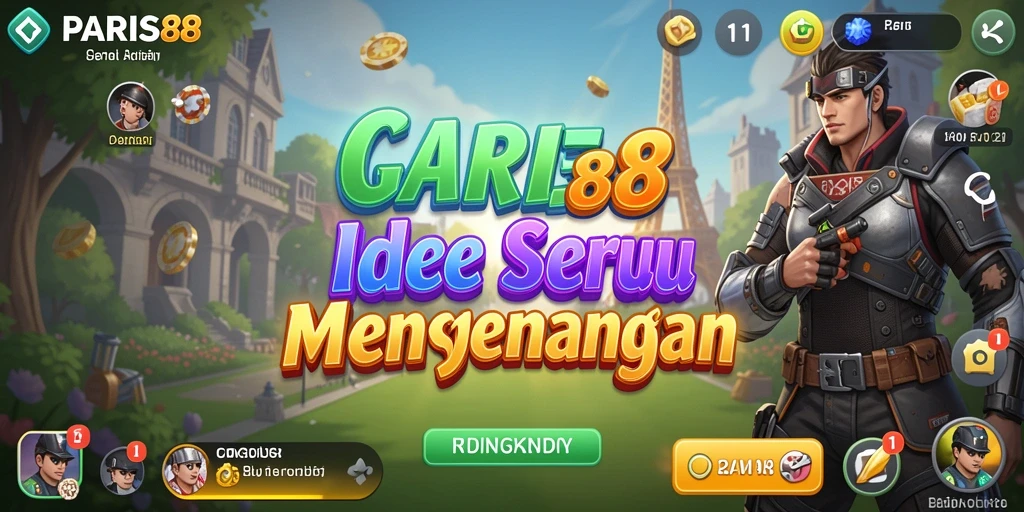 Tampilan gameplay menarik dari PARIS88 yang menampilkan karakter dan sumber daya.