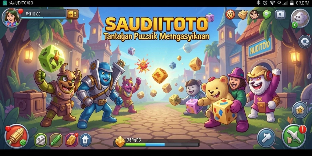 Tampilan gameplay SAUDITOTO yang menantang dan seru.