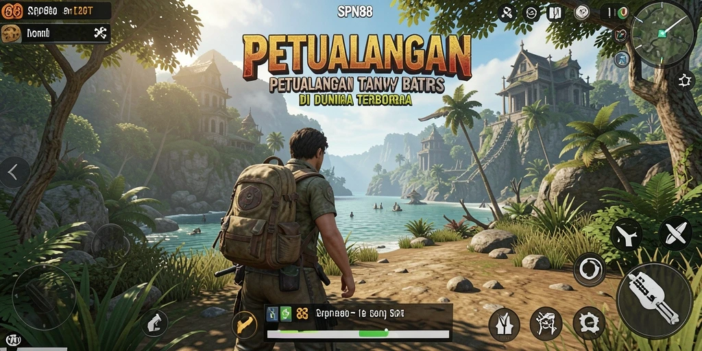 Tangkapan layar gameplay SPN88 yang menampilkan dunia terbuka yang luas.