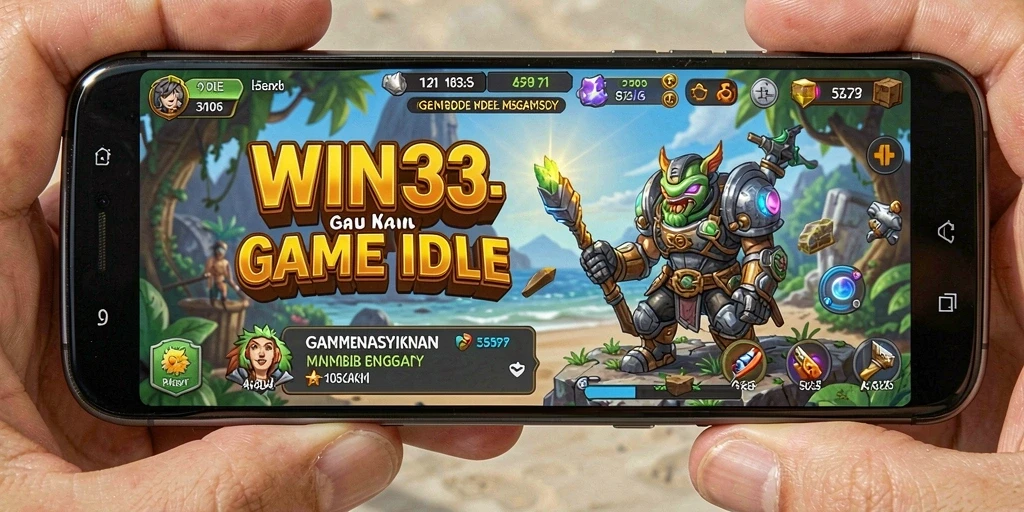 Screenshot WIN33 menampilkan gameplay Idle yang menarik.